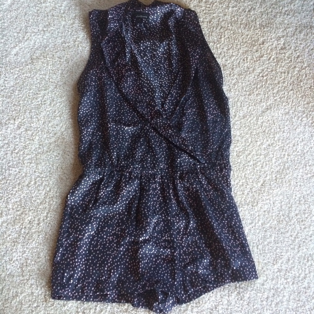 Romper, Sleeveless w/Polka Dots